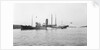 Fishery cruiser 'Muirchu' (Ih, 1908), ex 'Helga', with fishing vessels alongside by unknown