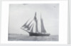 A port side view, taken from well ahead of the beam, of the two masted topsail by Unknown
