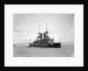Battleship HMS 'Triumph' (1903) at anchor after a snowstorm by unknown