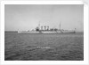 Heavy cruiser HMS 'Sussex' (1928) at anchor by unknown