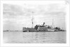HMS 'Titania' (1915) submarine depot ship, moored at Portland by unknown