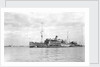 HMS 'Titania' (1915) submarine depot ship, moored at Portland by unknown
