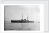 Armoured cruiser 'Rurik' (Ru, 1906) at anchor at Portland with awning rigged aft by unknown