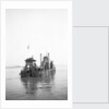 'P.L.A. Dredger No 10' (1924) at anchor in the Thames in around 1930 by unknown