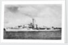 HMS 'Comus' (1945), a port near beam from just forward of broadside view, under way by unknown