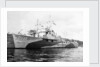 HMS 'BYMS' 2032 (1942) tied up alongside 'BYMS' 2055 by unknown