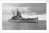 HMS 'King George V' (Br, 1939), under way, approaching Portsmouth Harbour by unknown