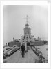 HMS 'Nelson' (1925) main battery and bridge from forecastle by unknown