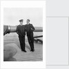 Sub Lieutenant Charles R Brent and Clerk Richard R Wallace on HMS 'Aurora' (1913) by Lieutenant Geoffroy William Winsmore Hooper