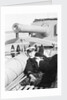 Engineer Lieutenant S. Hocken in the Carley raft on the quarterdeck of HMS 'Aurora' (1913) by Lieutenant Geoffroy William Winsmore Hooper