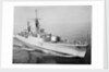 Frigate HMS 'Llandaff' (1955) under way at sea by unknown