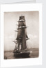 A port view of 'Nautilus' bearing up to her anchorage in Plymouth Sound 1895-1905 by unknown
