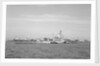 Aircraft carrier HMS 'Illustrious' (1939) in June 1953, anchored in Line F at Spithead for the Coronation Review. The aircraft lighter 'R.N.AIR' is alongside by unknown