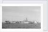 'Indomitable' (Br, 1940) anchored in Line F at Spithead for the Coronation Review by unknown