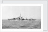 HMS 'Janus' (Br, 1938), under way at speed off Alexandria, passing HMS 'Phoebe' (Br, 1939), 12 May 1941 by unknown