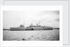 Submarine depot ship HMS 'Maidstone' (1937), at moorings off Lyness, Scapa Flow by unknown