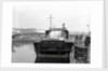 HMS 'Scimitar' (1969), fast training boat, alongside in the fitting out basin at Vosper's Portchester shipyard by unknown