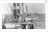 Deck and lifeboat view aboard cargo liner 'Craftsman' (Br, 1897), Charente S S Co Ltd by unknown