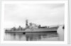 Destroyer HMS 'Diana' (1952) under way at Swansea, bound in by unknown