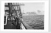 Land on the Horizon - Ailsa Craig on starboard and the 'Grace Harwar' is towed from Queenstown by Alan Villiers