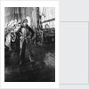Elisabeth Jacobsen on deck, in oilskins, aboard 4 masted barque 'Parma' (Fi, 1902), ex 'Arrow' (Ruben de Cloux) by Alan Villiers
