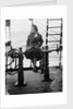 Elisabeth Jacobsenin shore clothes seated on the poop rail, aboard 4 masted barque 'Parma' (Fi, 1902), ex 'Arrow' (Ruben de Cloux) by Alan Villiers