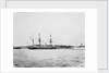 HMS 'Penguin' (1876) and USS 'Celtic' (1891) moored at Sydney Harbour by Willoughby Pudsey Dawson