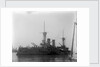 The German battleship 'Kurfurst Friedrich Wilhelm' (1891) at anchor by Kenneth Hurlstone Jones