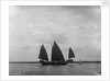 A three-masted 'man of war' Junk near Shanghai by Kenneth Hurlstone Jones