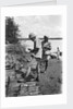 A British government official checking mangrove poles by Alan Villiers