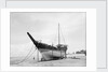 'Triumph of Righteousness' propped for redressing of the hull by Alan Villiers