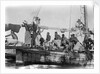 Jalboot crew drifting across a pearl bank by Alan Villiers