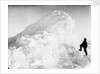 Captain Worsley standing by a large pressure ridge, Weddell Sea, Antarctica by unknown