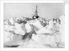 A distant bow view of 'Endurance' (1912) frozen into the ice floe, Weddell Sea, Antarctica by unknown