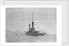 Battleship HMS 'Invincible' (1907) at anchor at Spithead by unknown