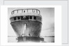'City of Adelaide' (1864) hospital hulk at anchor in Southampton, England: close up of stern by unknown