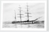 Photograph of the 3 masted barque 'Lanarkshire' (1873)  at quayside by unknown
