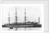 A three masted ship 'Loch Etive' (Br, 1877) at quayside by unknown