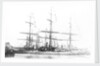 3-masted ship 'Machranish' (Br, 1883), Hugh Hogarth & Sons, at quayside, dressed by unknown
