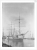'Tijuca' (Fr, 1892) at moorings at Buenos Aires with a temporary rig by Unknown