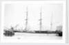 Photograph of the 3 masted barque 'Weiwera' (1870) in 1889-1905 by unknown