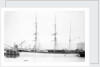Photograph of the 3 masted barque 'Weiwera' (1870) in 1889-1905 by unknown