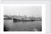 'Dunstanburgh' (Br, 1912) general cargo, short sea, at moorings in the Thames by Unknown