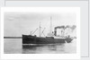 General cargo short sea vessel 'Lindisfarne' (Br, 1925) Tyne-Tees Steam Shipping Co Ltd, under way in the Thames by unknown