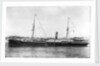 Passenger and cargo vessel 'Notre Dame du Salut' (Fr, 1875), ex 'Dunrobin Castle', under way by unknown
