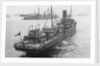 HMS 'Redbreast' (1908) under way in a crowded anchorage in the Eastern Mediterranean by unknown