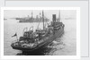 HMS 'Redbreast' (1908) under way in a crowded anchorage in the Eastern Mediterranean by unknown