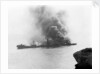'War Knight' (Br, 1917), on fire in Freshwater Bay, Isle of Wight by unknown