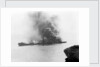 'War Knight' (Br, 1917), on fire in Freshwater Bay, Isle of Wight by unknown