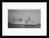 Passenger liner 'Dunnottar Castle' (Br, 1936), Union-Castle Mail S S Co. Ltd, under way at Beira by unknown